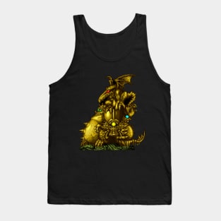 Space Pirates Golden Statue Tank Top